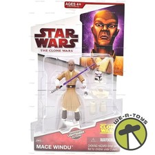 Star Wars The Clone Wars CW06 Mace Windu Action Figure 2009 Hasbro 87961