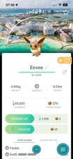 Non shiny Eevee Explorer Hat - Safari Cancun Background Pokemon GO
