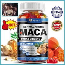 Ashwagandha Maca Gummies - Supports Desire Stamina Energy Testosterone Booster