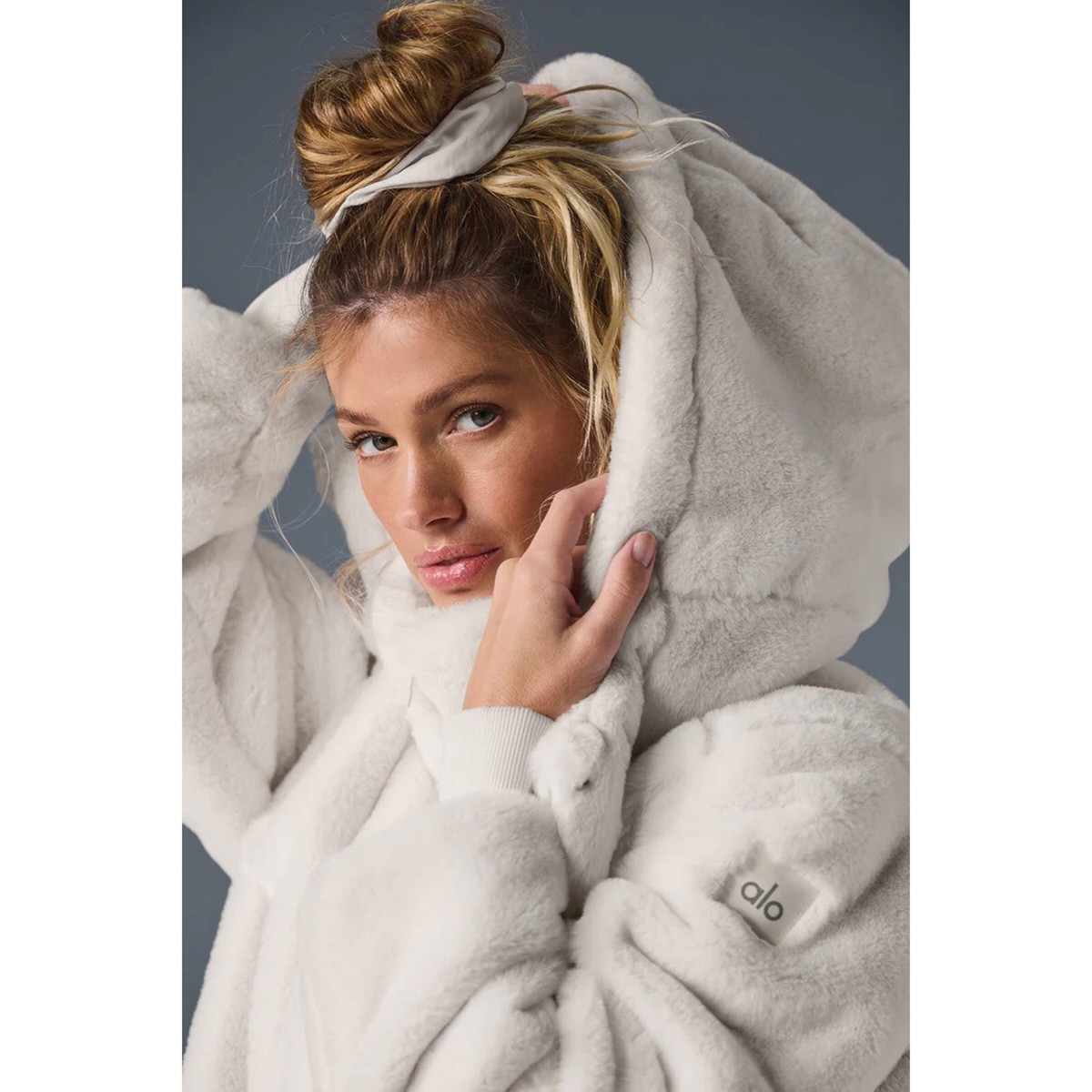 Alo Yoga Faux Fur Foxy Jacket Ivory S | eBay