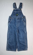 John Deere Denim Overalls Kids Toddler Overalls Adjustable Straps Farmer Size 4T