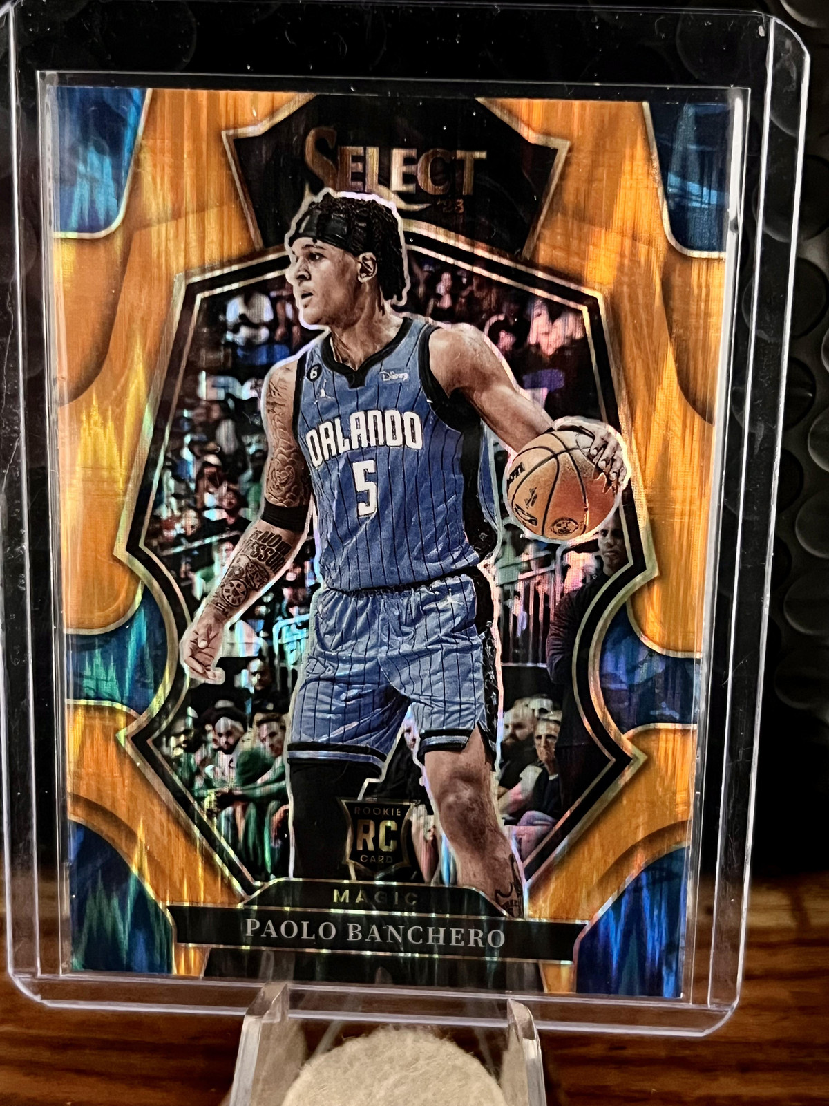 2022-23 Panini Select #169 Paolo Banchero Orange Flash Prizms