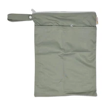 Waterproof Double Zip Wet Bag Plain Grey 30x40cm - Medium