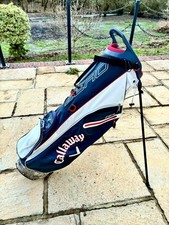 Callaway Zero Stand Bag With Carry Straps / White-Red-Navy