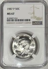 1987-P Kennedy Half Dollar — photo from another recent sale