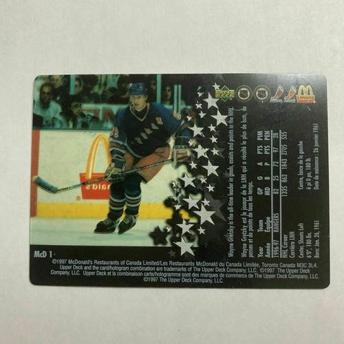 Martin Brodeur New Jersey Devils 1997 - 1998 UD Mcdonalds PROOF SQUARE WOW - Picture 5 of 5