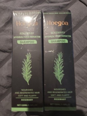 2x Hoegoa Rosemary Hydrolyzed Keratin Shampoo (100ml / 3.38 fl oz each)