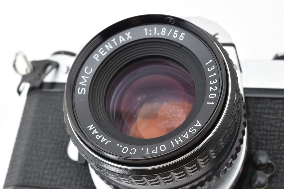 Exc+5] Pentax KM 35mm SLR Film Camera Silver SMC 55mm f1.8 Lens