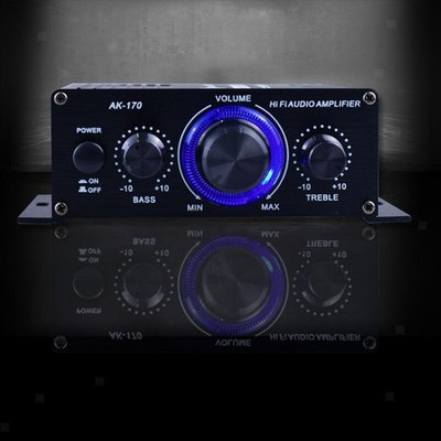HiFi Audio Power Amplifier 20W+20W Bass Integrated Amp für Home Audio System