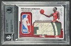 MICHAEL JORDAN BGS BAS AUTHENTIC CUT AUTOGRAPH CUSTOM CARD LOGO PATCH AUTO 1/1