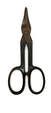 Vintage/Rare Compton Newark NJ 7.5" Forged steel Tin Snips Shears Made in USA