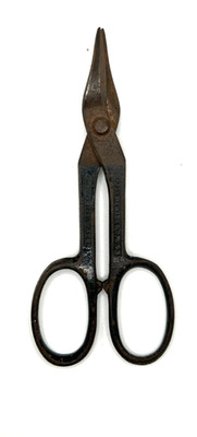 Vintage/Rare  Compton Newark NJ 7.5'' Forged steel Tin Snips Shears Made in USA