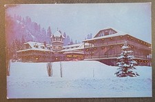 Vintage Postcard - Redstone Lodge - Winter Ev...