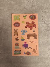 Vintage 1998 BLUE S CLUES Sandylion Sticker Sheet