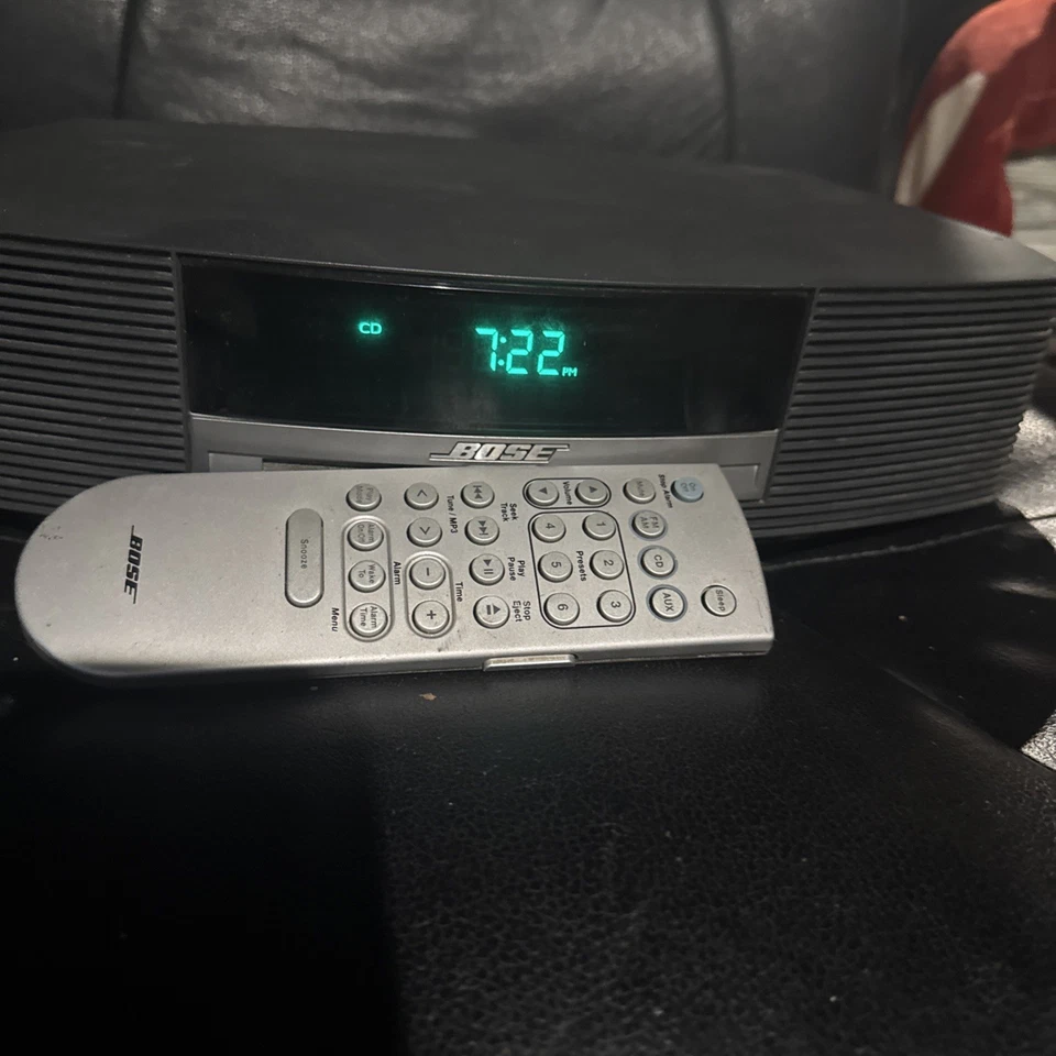 Bose Wave Music System III CD Player Radio Alarm Aux Black Graphite TESTED - Image 3 of 4