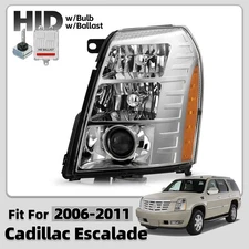 Headlight Assembly w/HID Bulb & Ballast For 2007-2014 Cadillac Escalade Driver