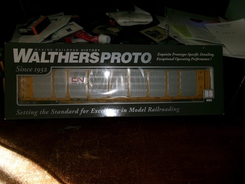 WALTHERS PROTO HO # 920-101354 89' THRALL BI-NIVEL AUTO PORTADOR-CN | Zustand: New