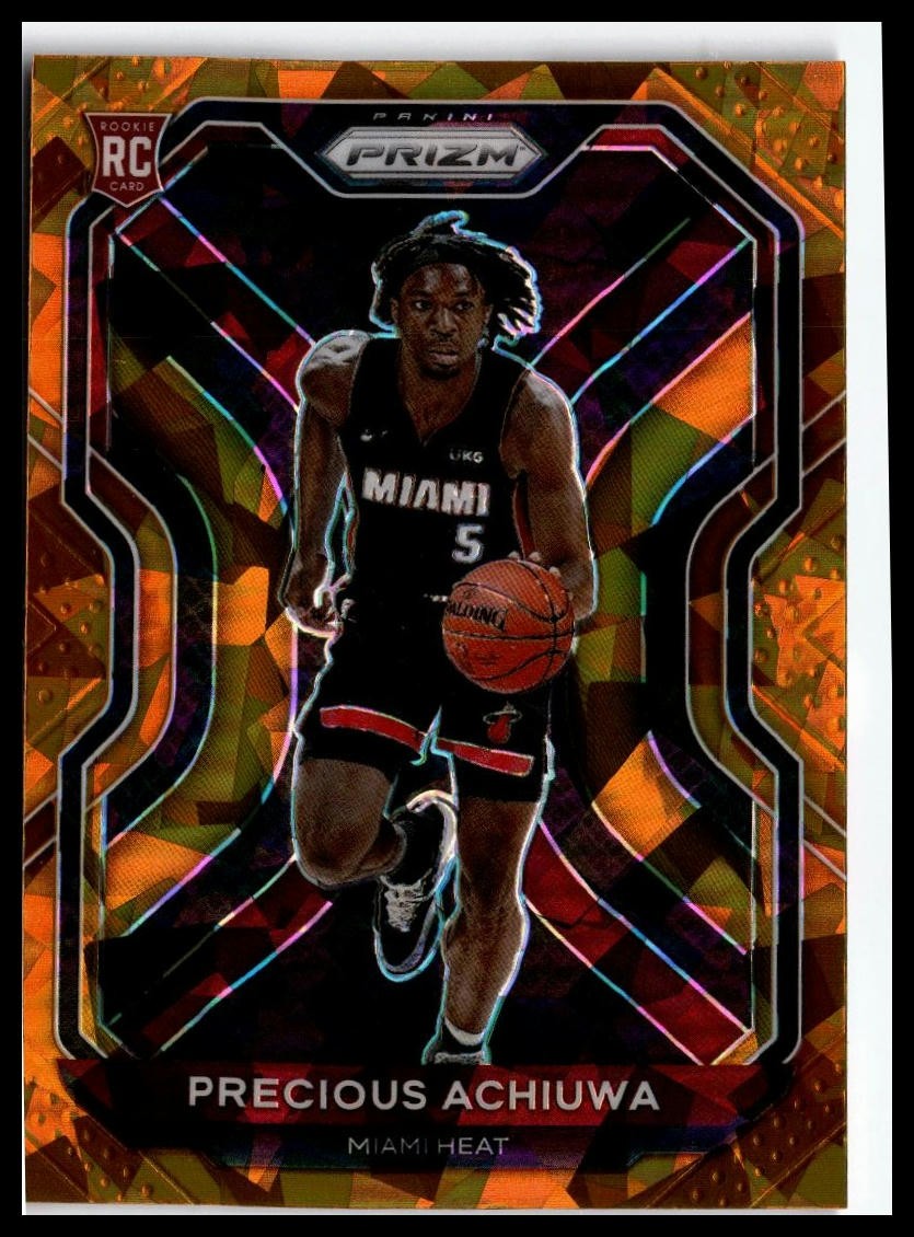 2020-21 Panini Prizm #294 Precious Achiuwa Orange Ice Prizms