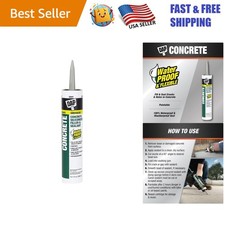 Latex Concrete Sealant 10.1 oz - Ideal for Interior and Exterior Repairs