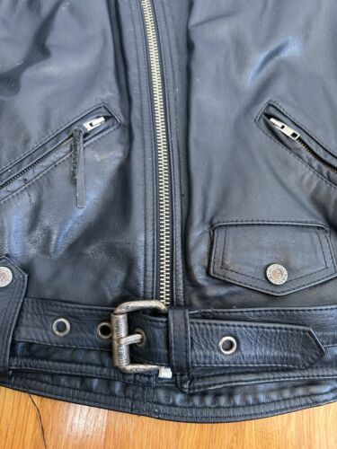 Chaqueta de cuero de motociclista Harley Davidson de colección EE. UU. L ASO Negan Walking Dead Eagle - Imagen 15 de 19
