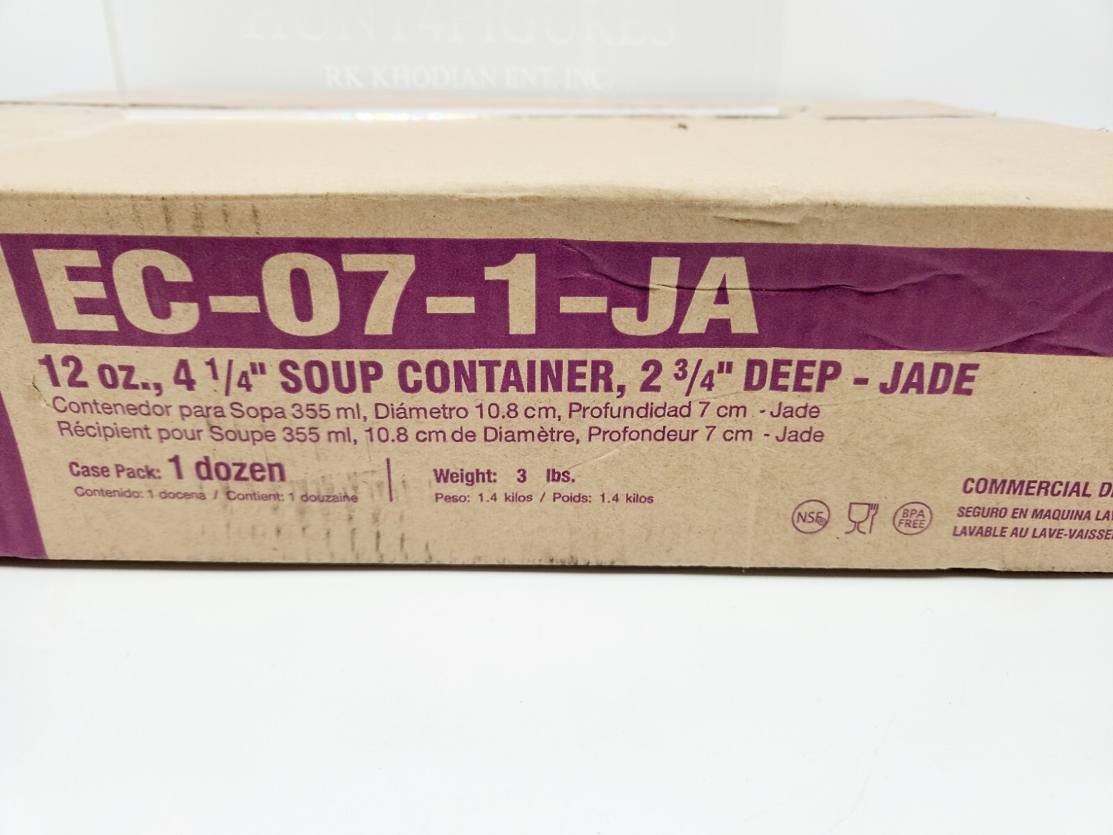 12 oz BPA FREE Reusable Round Kitchen Soup Food Container Lid Dishwash Safe