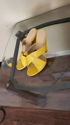 Gianvito Rossi Milano Women's Yellow Leather Sandals.Size 39,Cond.is V.Gd