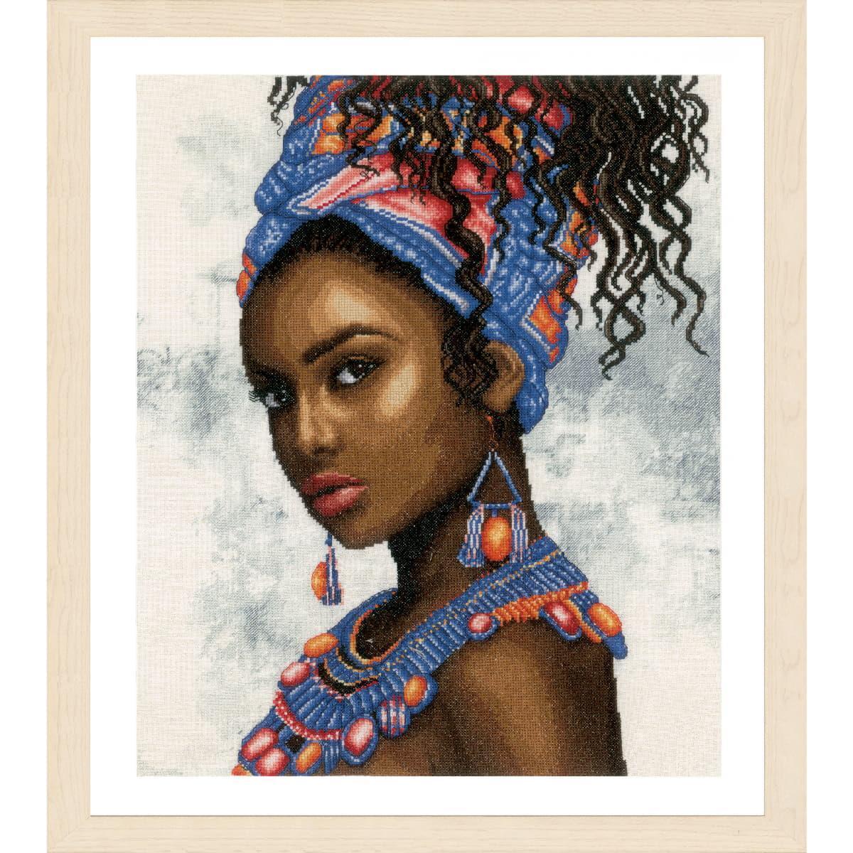 Lanarte counted cross stitch kit ""Headscarf model"", 39x49cm, DIY