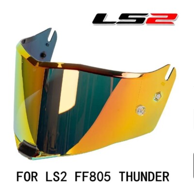 LS2 Thunder FF805 Visor Lens Red Gold New