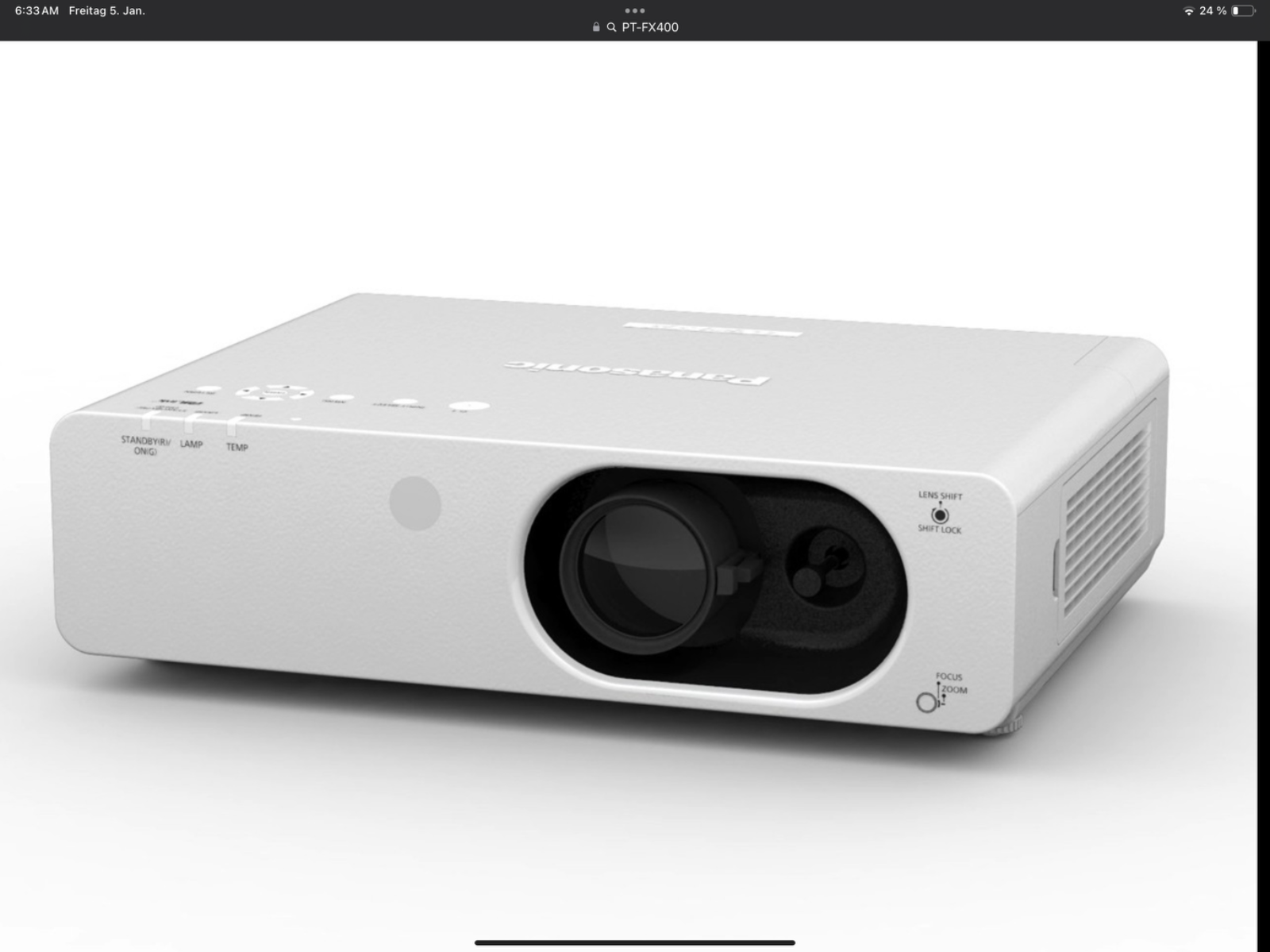 FHD Panasonic PTFX400 XGA,HDMI ,4000 ANSI Lumens eBay