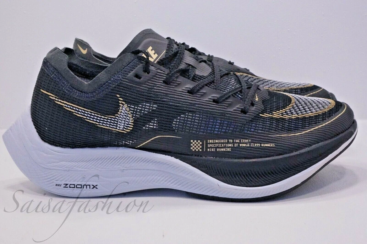 Nike ZoomX Vaporfly Next 2 Black Gold CU4123 001 Women s Size 9