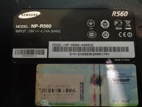 Samsung NP-R560 - Working For Parts - Afbeelding 3 van 15