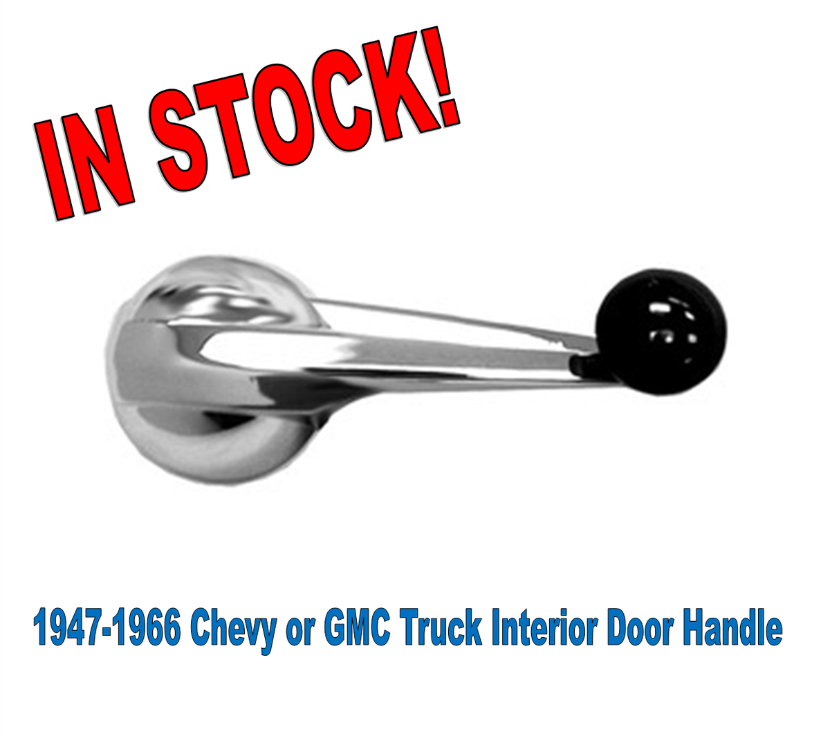47-66 Chevy Gmc Pickup Chrome Interior Inside Door Handles Window Cranks 1947-66 - Foto 4