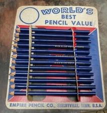 Empire Pencil Co Shelbyville Tenn Pencil Store Display Nos