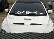 Set Goals Windshield Decal Sticker Jdm Usdm Euro Kdm Car Truck Race Set Goals Windshield Decal Sticker Jdm Usdm Euro Kdm Car Truck Race