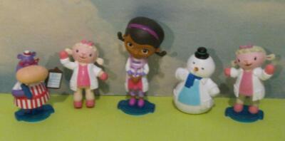 Lot of 5 Doc McStuffins Disney Just Play 2-3'' Figure Cake Topper Dottie/Stuffies