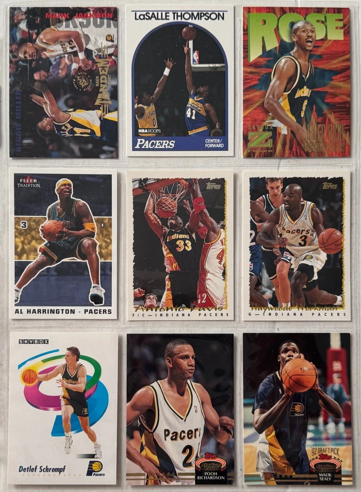 Indiana Pacers Basketball Trading Cards Lot of 36 Rookies All-Stars HOFers Base - Image 3 of 4