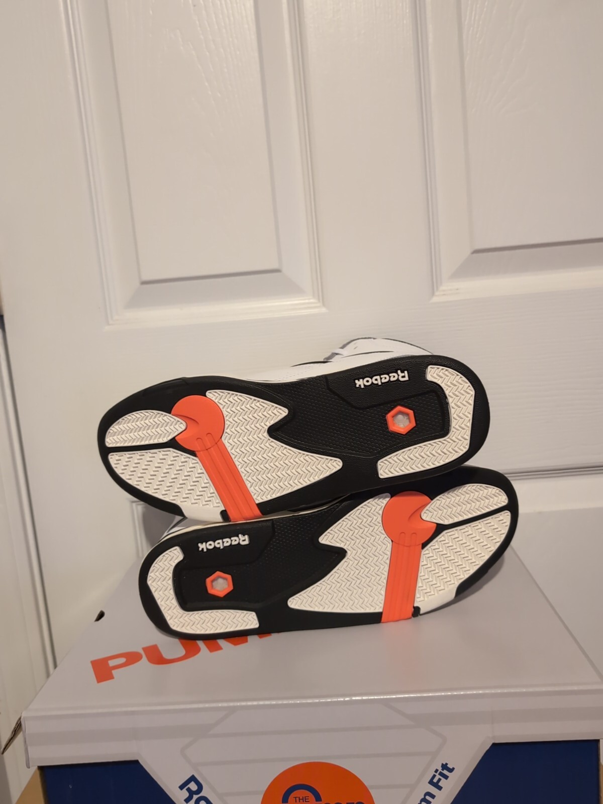 Reebok Pump TZ Twilight Zone White Orange Black Men's Shoes Size 8.5 H18803 NEW