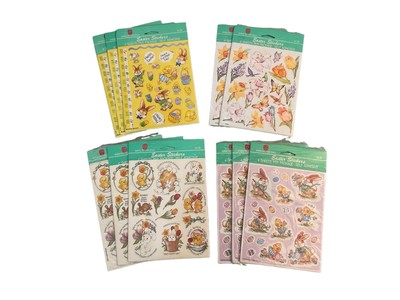 Lot Of 11 Packs Vintage Easter Stickers American Greetings Self-Adhesive