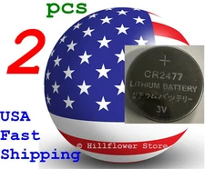 2 pcs CR2477 XXX 2477 LM2477 BR2477 Bulk 3V Lithium Battery