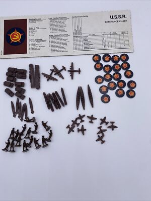 1984 Axis & Allies Spring 1942 Board Game Replacement Parts USSR Russia