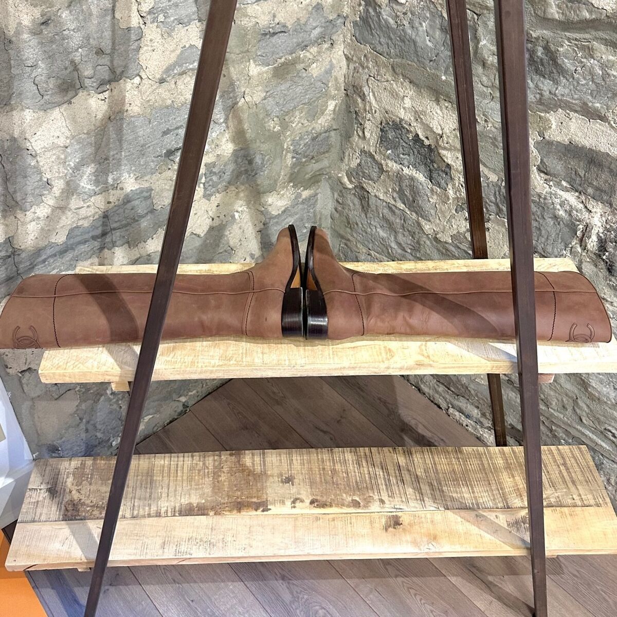 Chanel Brown Leather CC Riding Boots - size 36.5 IT - 6.5 US Chanel Brown Leather CC Riding Boots - size 36.5 IT - 6.5 US