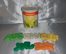 Fisher Price Alphabet Soup Play Kitchen Food Can 1988 ABC Pasta Play Food
