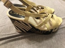 Cole Haan Weaved Platform Wedge Women's Sandals 8 B