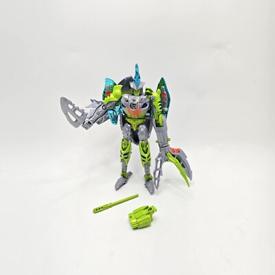 CYBERSHARK Transformers Beast Wars Transmetals 2 Loose Near Complete Hasbro