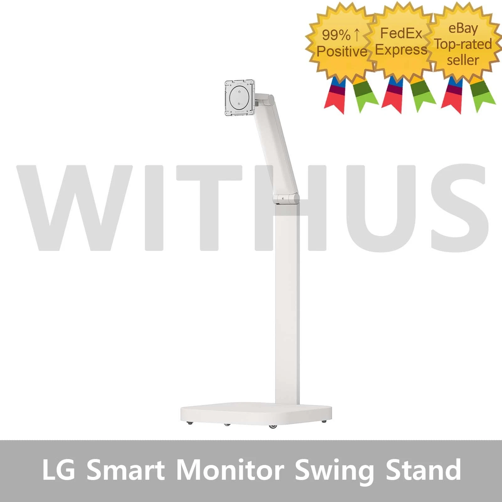 LG smart monitor swing stand フレキシブルスタンド LGからホイール付きの可動式フレキシブルスタンドを備えた31.5型