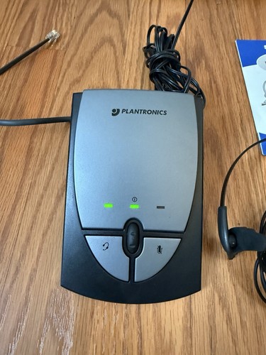 Plantronics S12 Corded Hands Free Telephone Headset System Missing Headset Rest - Picture 3 of 9