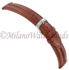 20mm Morellato Tan Double Padded Genuine Calfskin Leather Mens Band Reg 1713