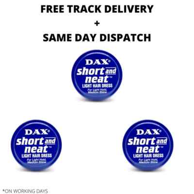 3 X DAX WAX BLUE KURZES UND GEPFLEGTES LEICHTES HAARKLEID 99g + KOSTENLOSE LIEFERUNG MIT NACHVERFOLGUNG