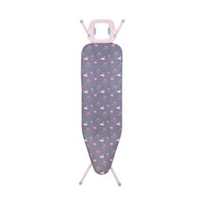 Minky Flamingo Pink Ironing Board, Adjustable Height, Large 122x38cm, Non-slip