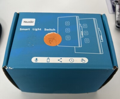 NIB 2PK ''HeuxGir'' WiFi Smart Wall Light Switch,2.4GHz Touch Switches Alexa/Goog
